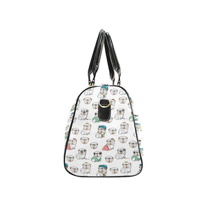 English Bulldog Pattern Print Design 03 Travel Bag
