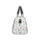 English Bulldog Pattern Print Design 03 Travel Bag