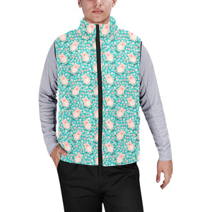 Pig Pattern Print Design 01 Men's Padded Vest