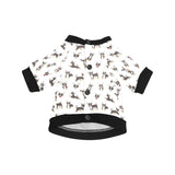 Chihuahua dog pattern All Over Print Pet Dog Round Neck Fuzzy Shirt