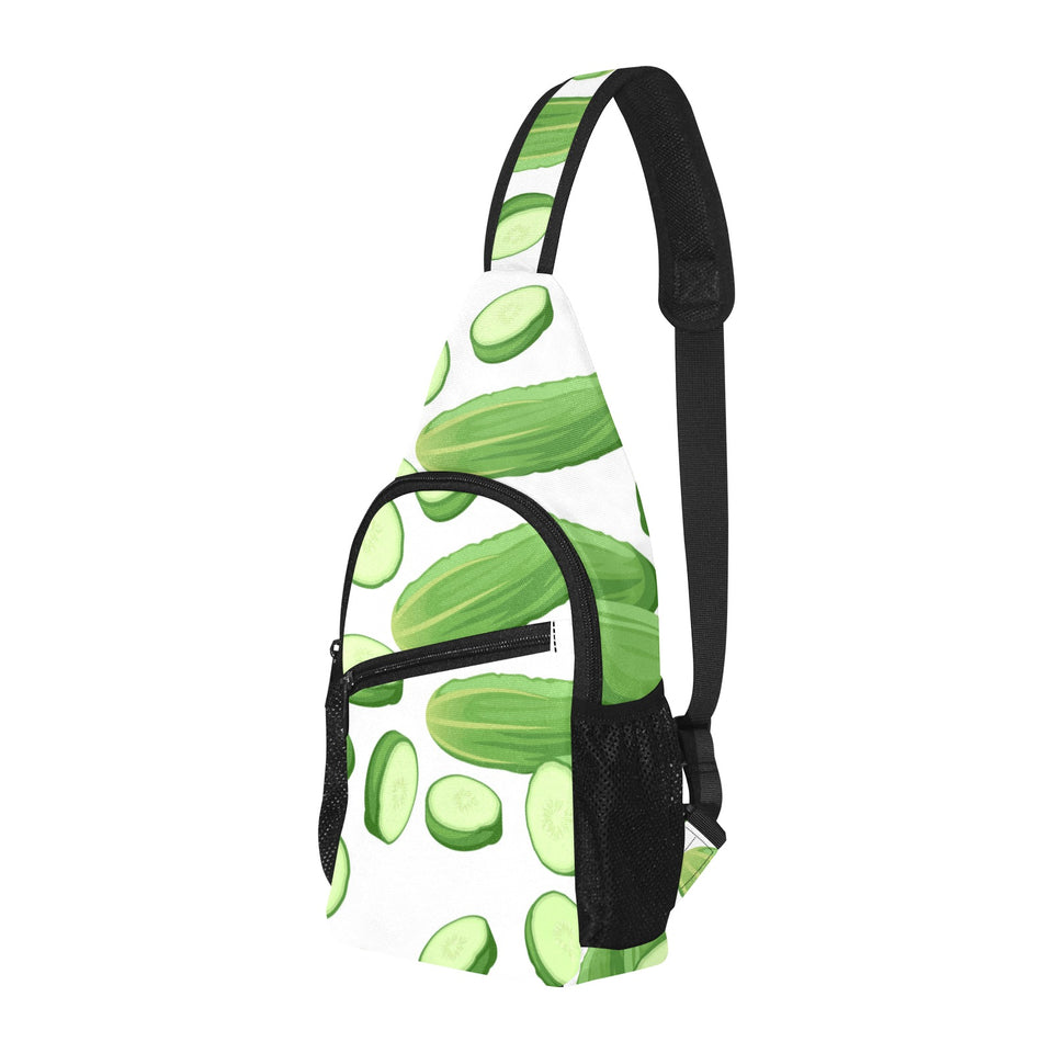 cucumber whole slices pattern All Over Print Chest Bag