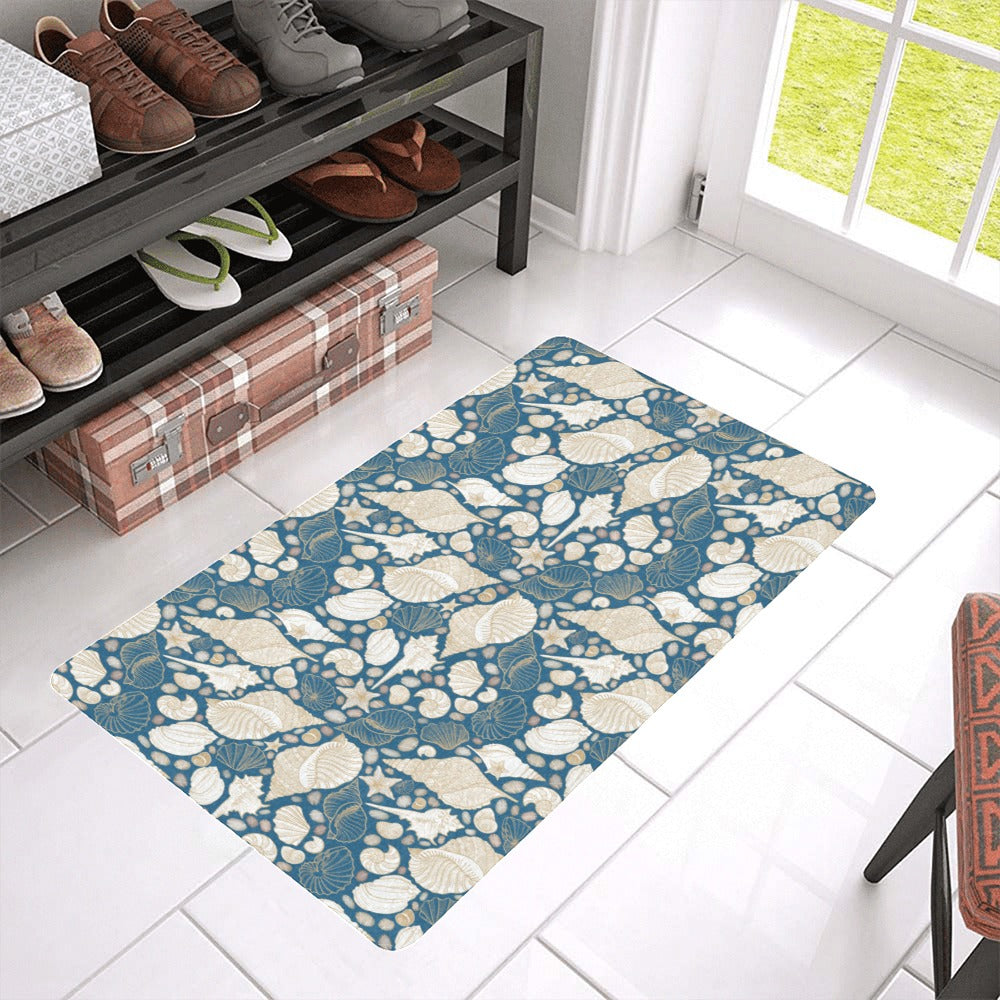Sea turtle Polynesian Tribal design pattern Doormat