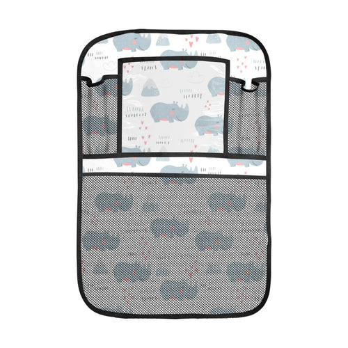 cute rhino heart pattern Car Seat Back Organizer