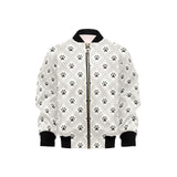 Dog Paws Pattern Print Design 03 Kids' Boys' Girls' Bomber Jacket