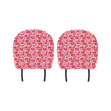 Lips Pattern Print Design 01 Car Headrest Cover