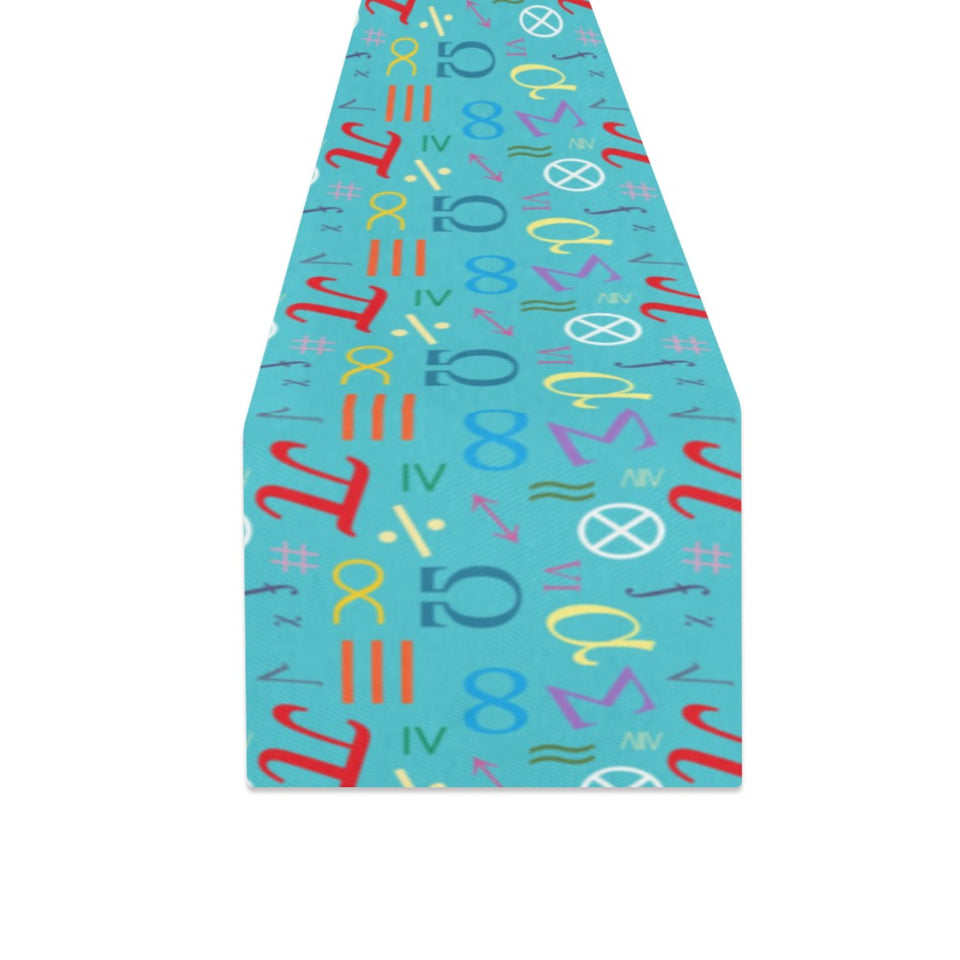 Math Pattern Print Design 02 Table Runner