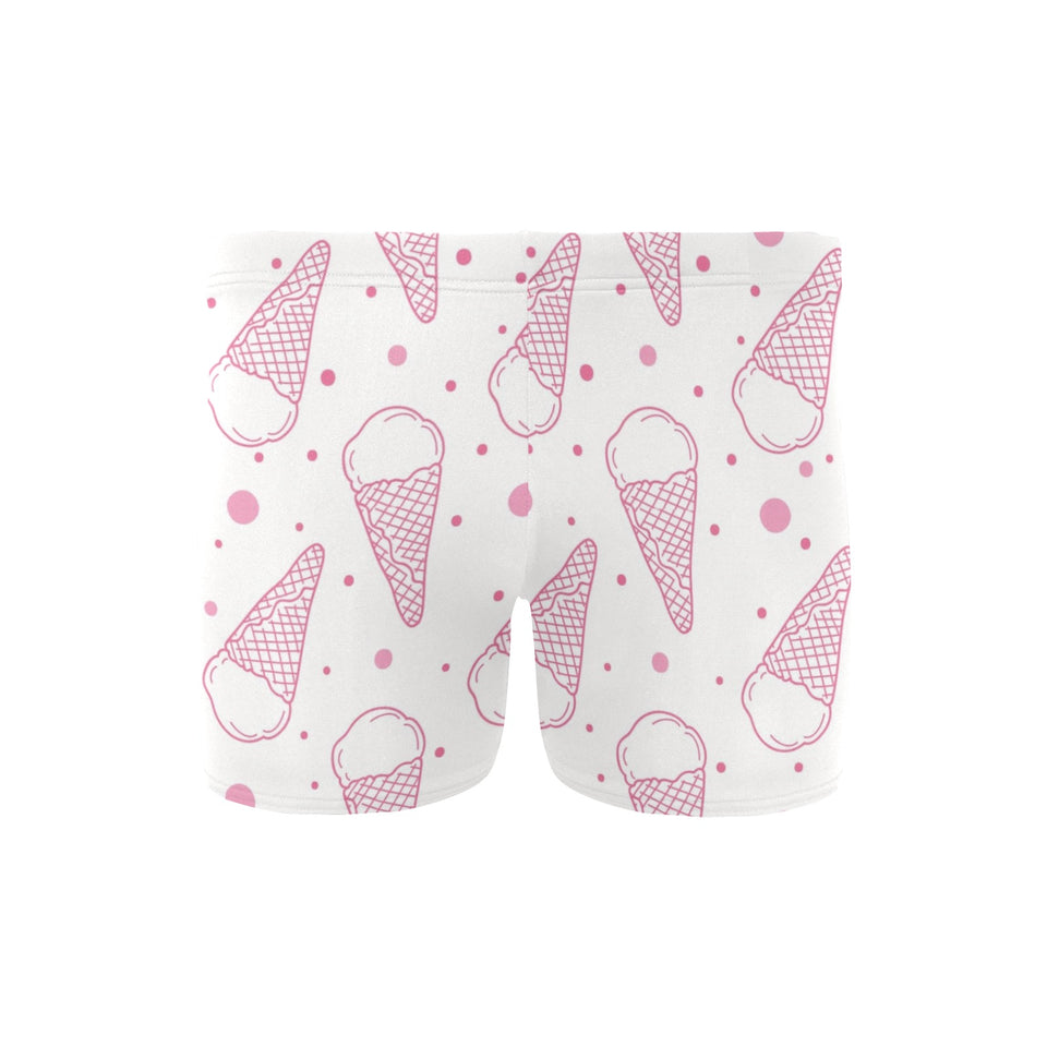 Hand drawn ice cream pattern Men's Swimming Trunks