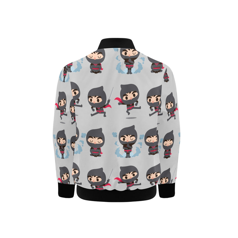 Cute ninja pattern Kids' Boys' Girls' Bomber Jacket