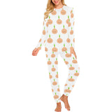 cute onions smiling faces Women's All Over Print Pajama Set
