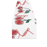 Hand drawn cherry pattern Table Runner