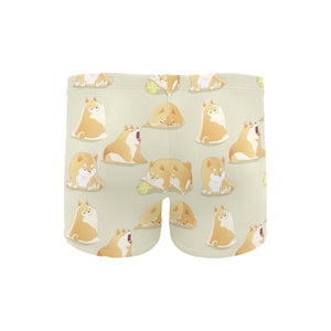 Cute fat shiba inu dog pattern Men's Swimming Trunks