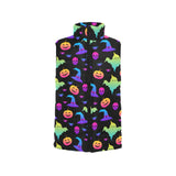 Colorful halloween background Women's Padded Vest
