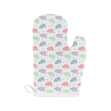 Hippopotamus Pattern Print Design 03 Heat Resistant Oven Mitts