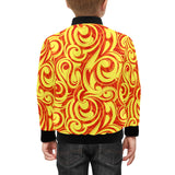 Fire flame design pattern Kids' Boys' Girls' Bomber Jacket