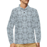 Traditional indian element pattern Men's Long Sleeve Polo Shirt