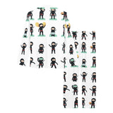 Cute ninja katana sword pattern Women's Long Pajama Set