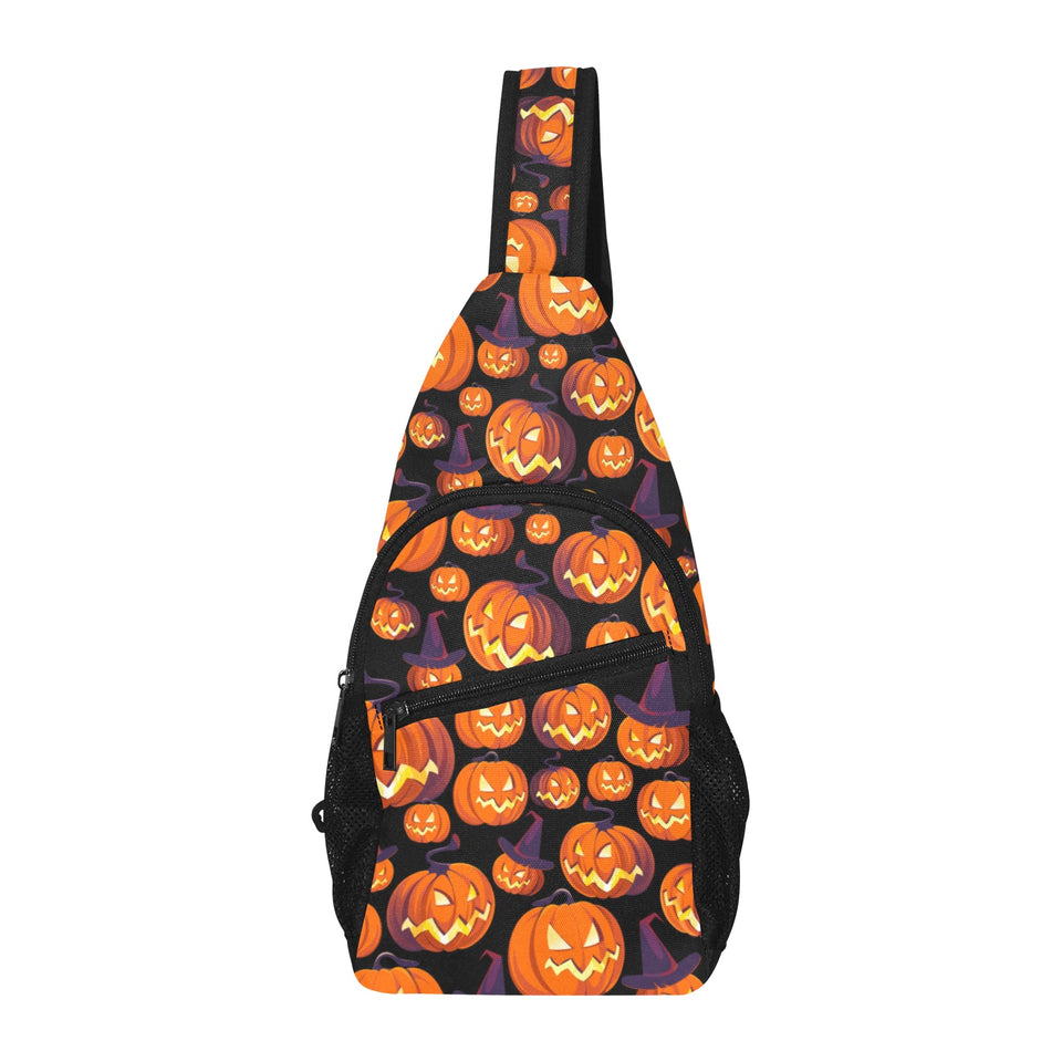 Halloween Pumpkin pattern All Over Print Chest Bag
