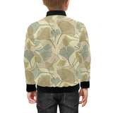 Ginkgo leaves design pattern Kids' Boys' Girls' Bomber Jacket