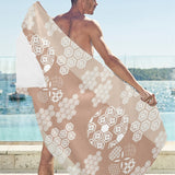 Beautiful hexagon japanese pattern Beach Towel