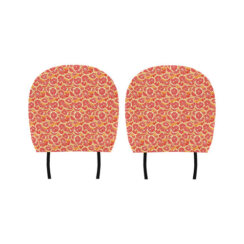 Tropical grapefruit pattern Car Headrest Cover