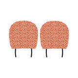 Tropical grapefruit pattern Car Headrest Cover