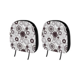 Classic vintage clock pattern Car Headrest Cover