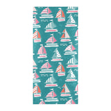 Cute sailboat pattern Beach Towel