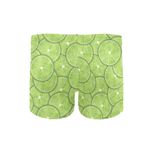 Slices of Lime pattern Men's Swimming Trunks
