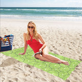 Slices of Lime pattern Beach Towel