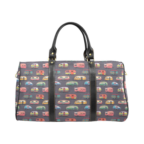 Camper Van Pattern Print Design 02 Travel Bag