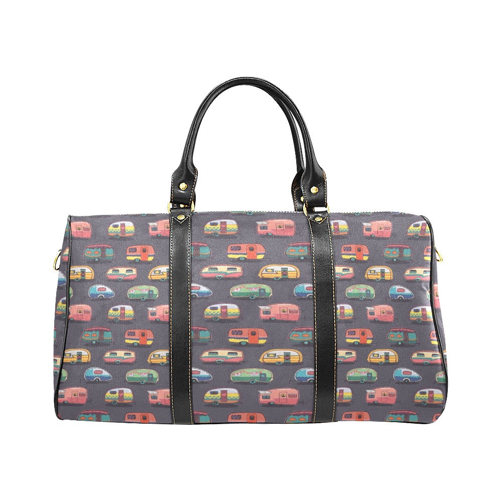 Camper Van Pattern Print Design 02 Travel Bag