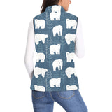 polar bear mother her child pattern Women's Padded Vest