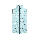 Seagull Pattern Print Design 01 Women's Padded Vest