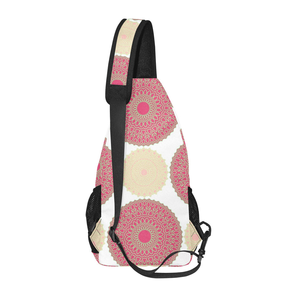 Circle indian pattern All Over Print Chest Bag