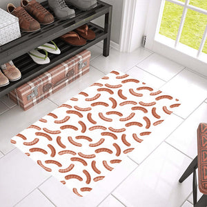 Sausage Pattern Print Design 04 Doormat