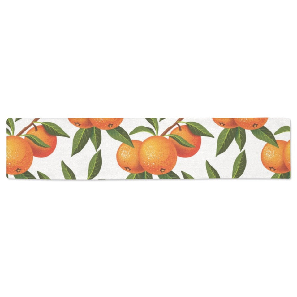 Oranges pattern background Table Runner