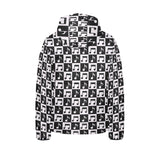 Music Notes Pattern Print Design 01 Kids' Boys' Girls' Padded Hooded Jacket