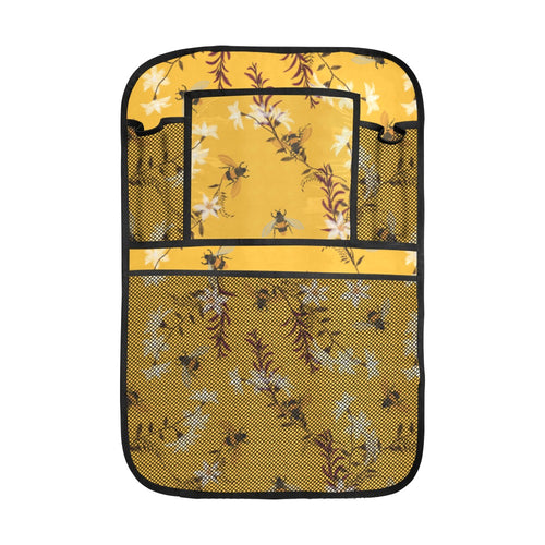 Bee flower pattern Car Seat Back Organizer