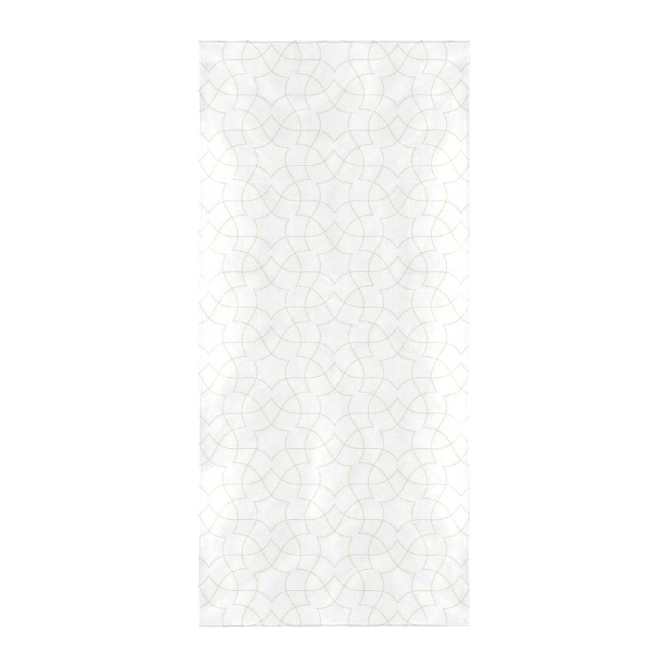 arabic white pattern Beach Towel
