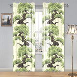 Bonsai pattern Gauze Curtain