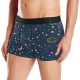 space pattern with planets, comets, constellations Men's All Over Print Boxer Briefs Men's Underwear