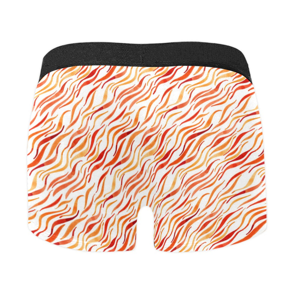 Fire flame watercolor pattern Men's All Over Print Boxer Briefs Men's Underwear