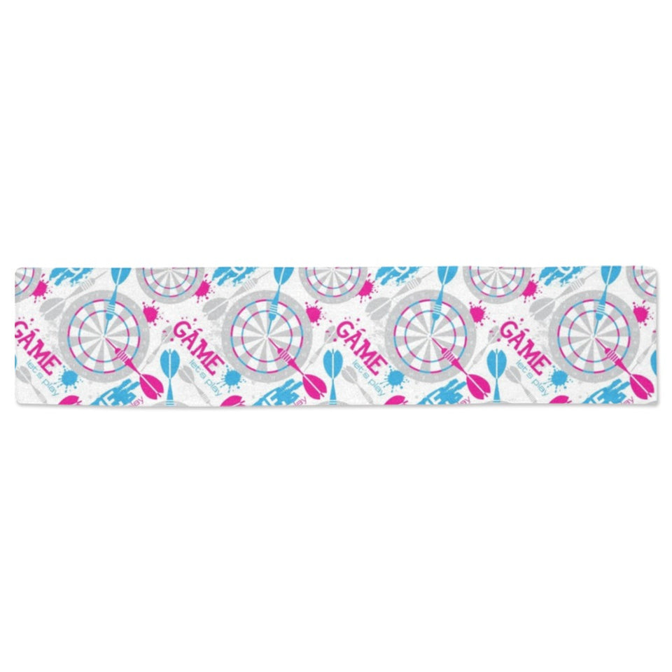 Darts Pattern Print Design 01 Table Runner