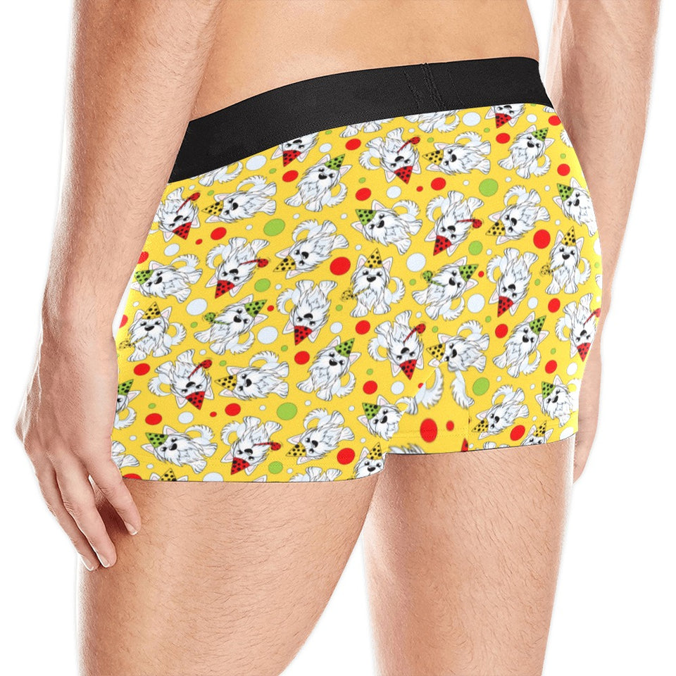Yorkshire Terrier Pattern Print Design 05 Men's All Over Print Boxer Briefs Men's Underwear