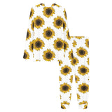 sunflowers design pattern Women's All Over Print Pajama Set