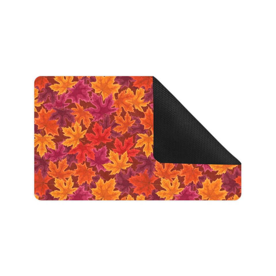 Autumn maple leaf pattern Doormat
