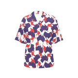 Kangaroo Australian pattern Women's All Over Print Hawaiian Shirt