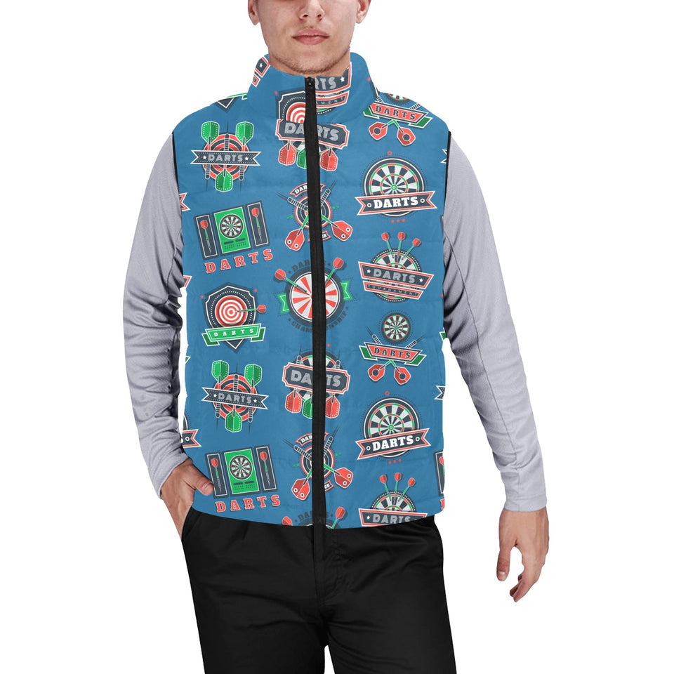 Darts Pattern Print Design 02 Men's Padded Vest