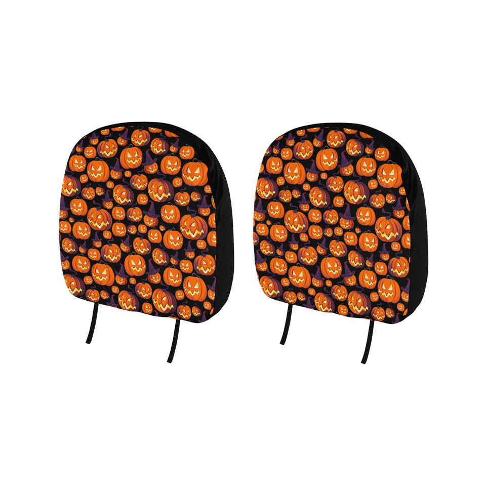Halloween Pumpkin pattern Car Headrest Cover