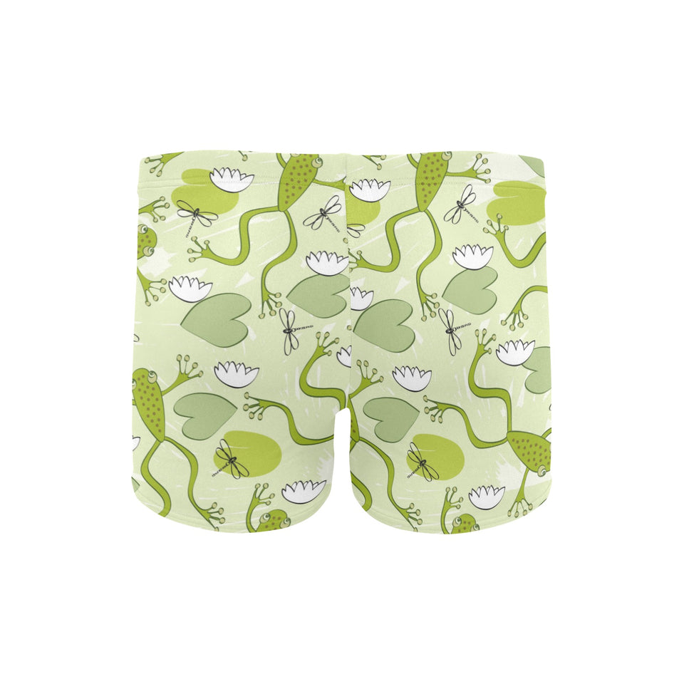 Cute frog dragonfly pattern Men's Swimming Trunks